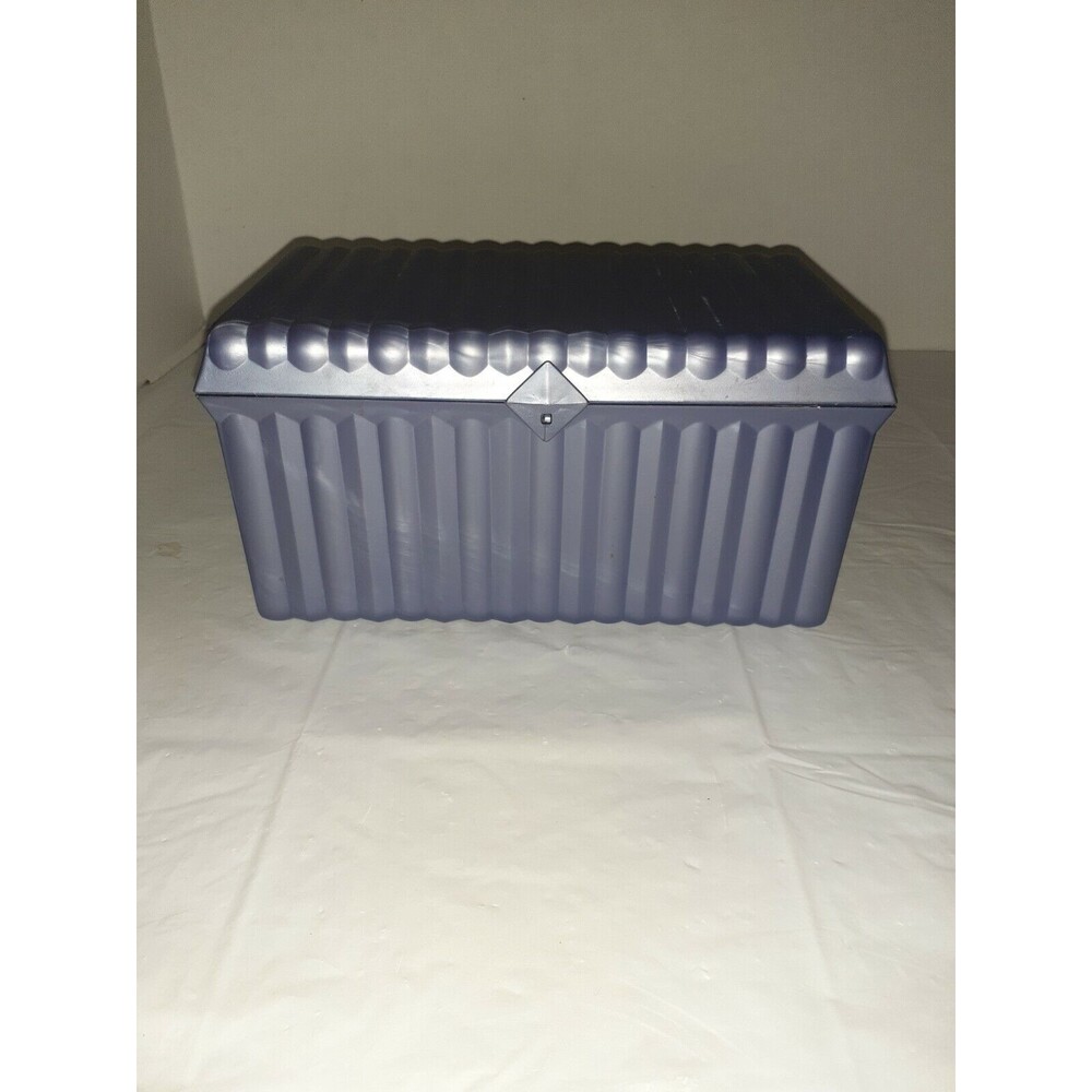 Vintage Sassaby Purple Small Makeup Carrying Case Organizer With Mirror & Tray